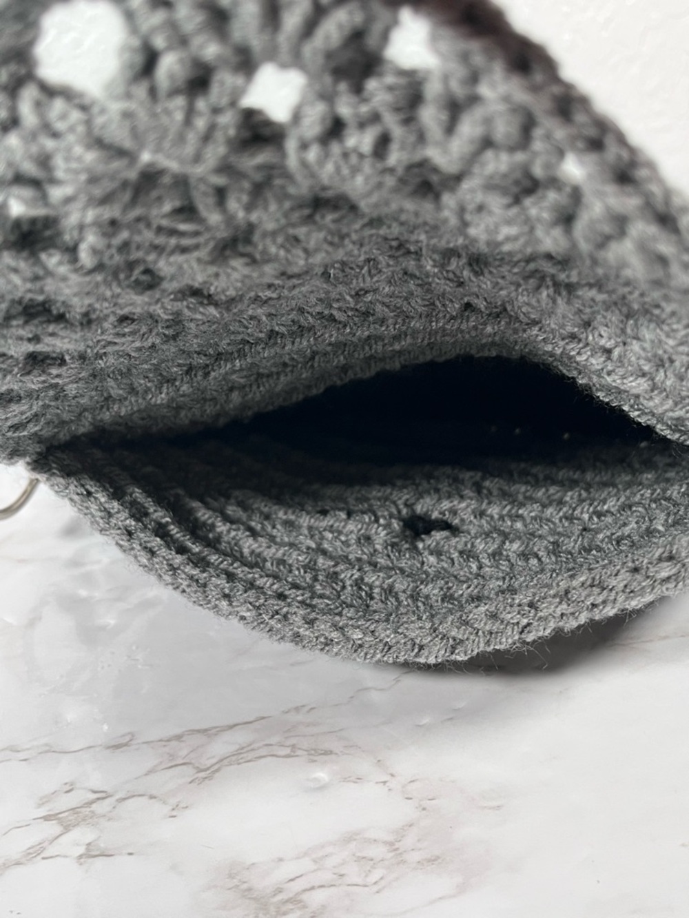 Gray & Black Crochet Wristlet - Picture 7 of 8